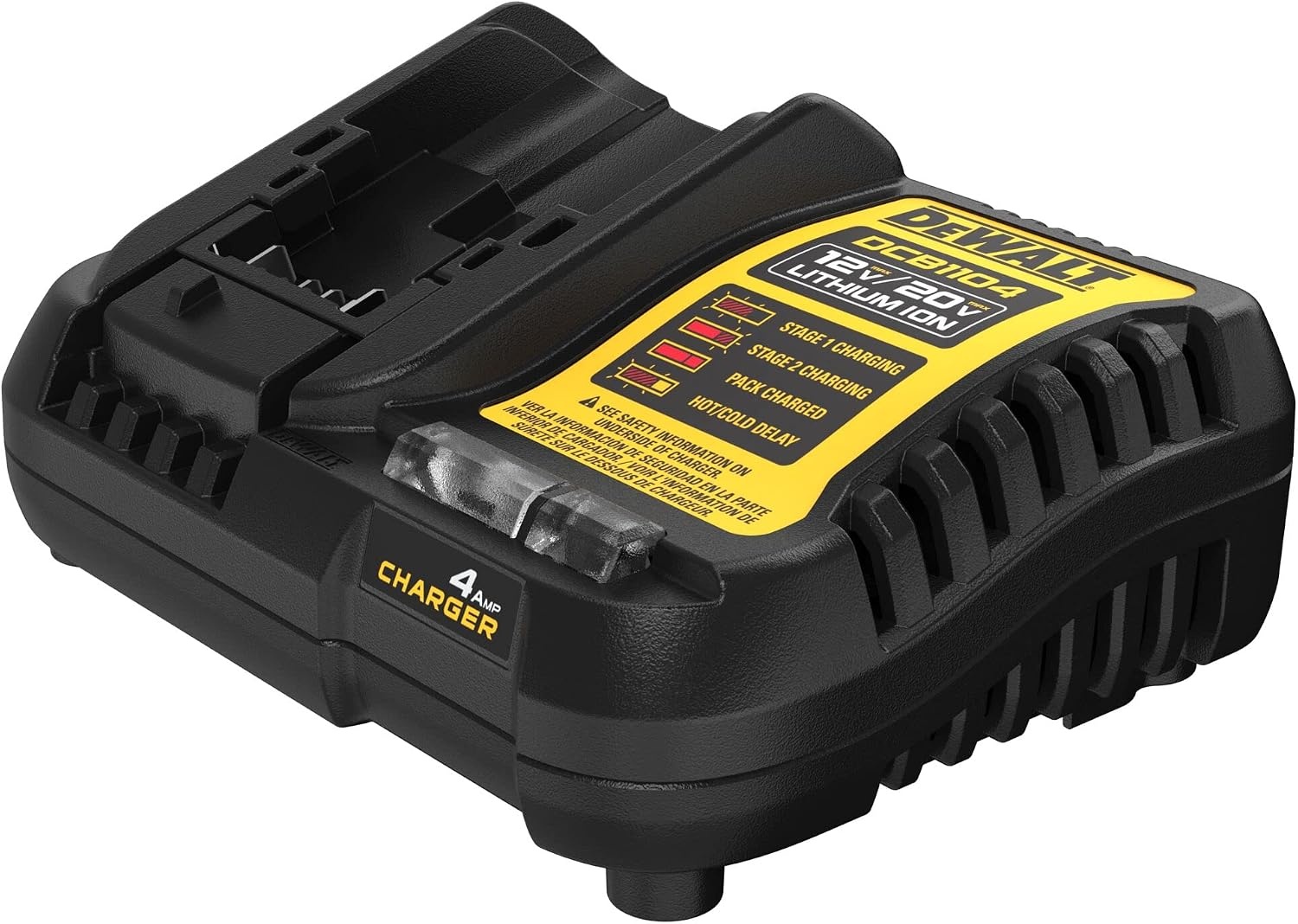 image:imageDEWALT 12V MAX20V MAX Lithium Ion Battery Charger 4 Amp DCB1104