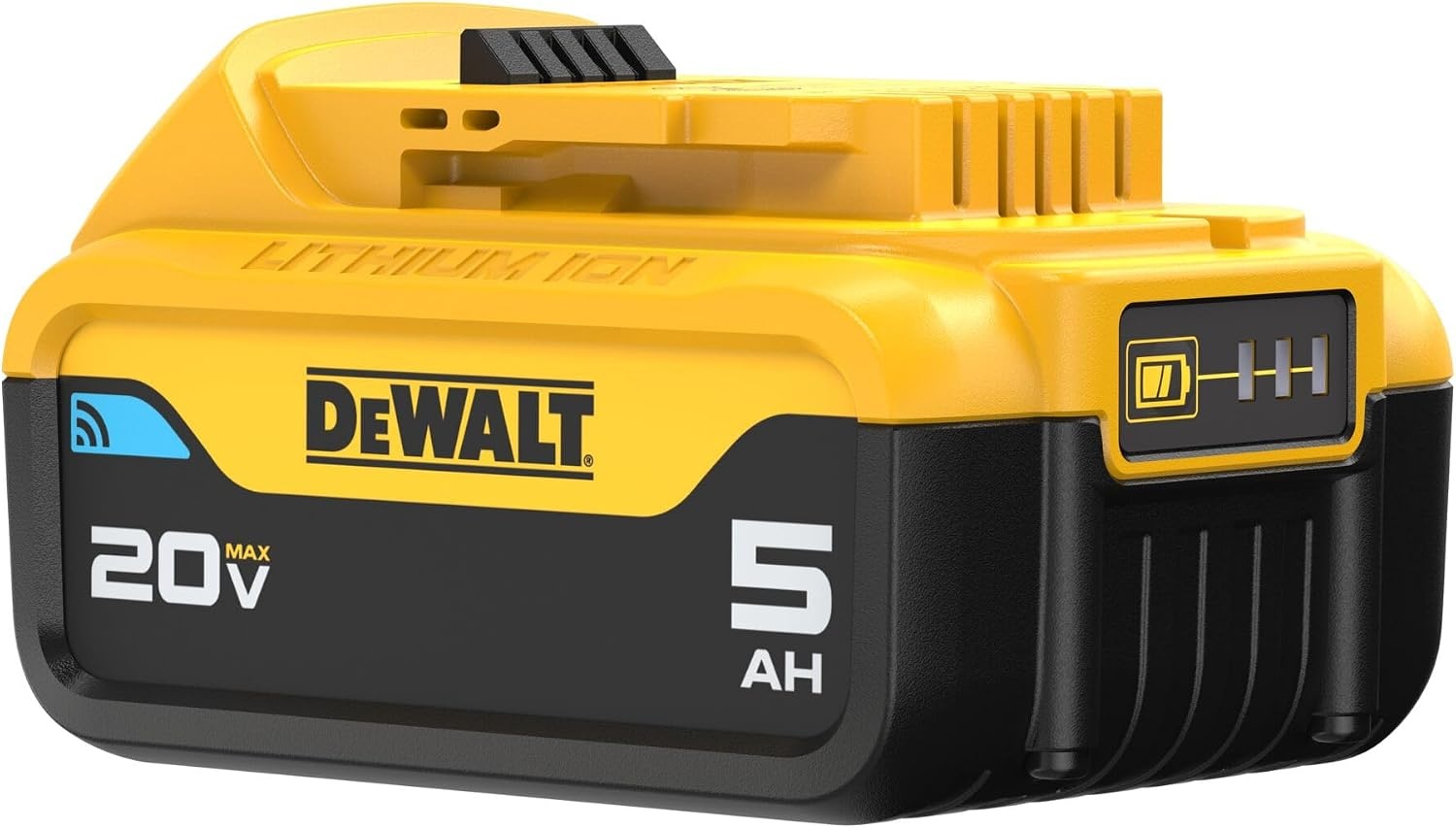 image:imageDEWALT 20V MAX 5 Ah Lithium Ion Battery with Integrated Bluetooth for Tool Connect DCB205BT2