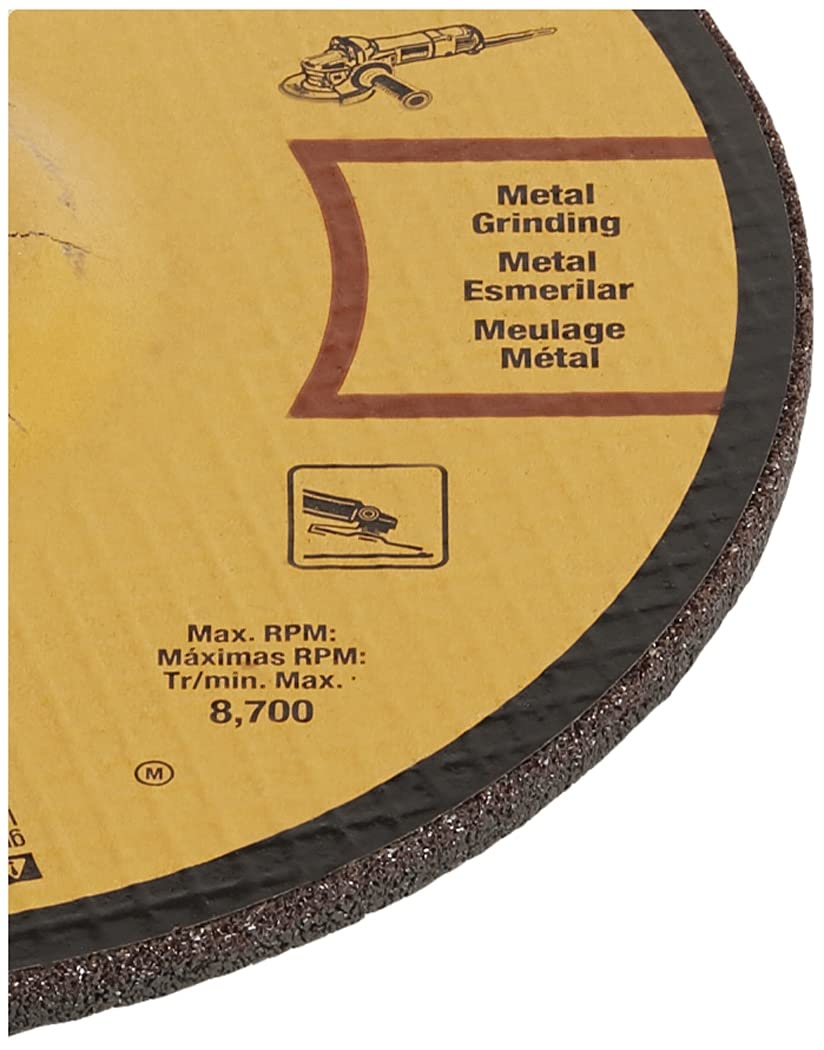 image:imageDEWALT DW4547 7Inch by 14Inch High Performance Fast Metal Grinding Wheel 78Inch Arbor1 Count Pack of 3