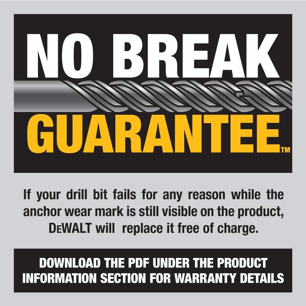 image:imageDEWALT DW5403 Hammer Bit316 x 412 x 612