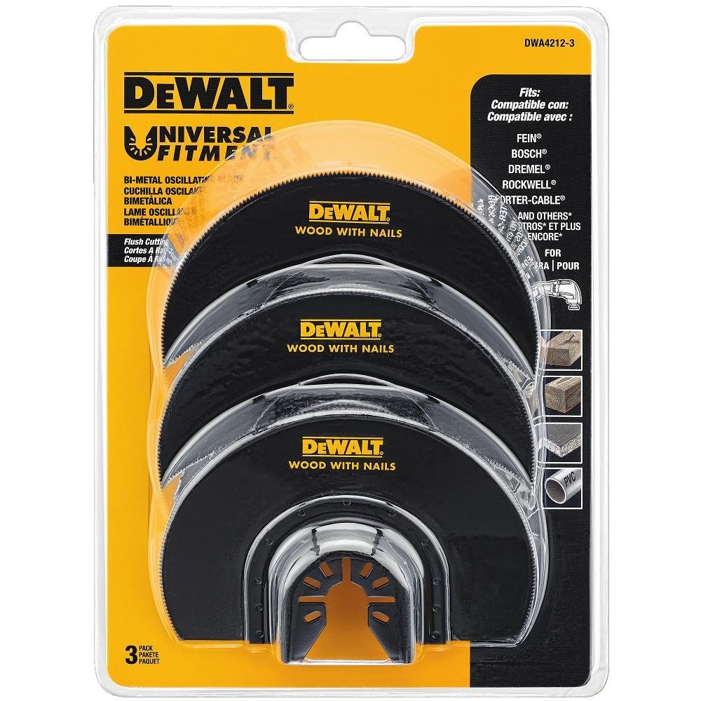 image:imageDEWALT DWA42123 Oscillating Flush Cut Blade 3PKOne Size