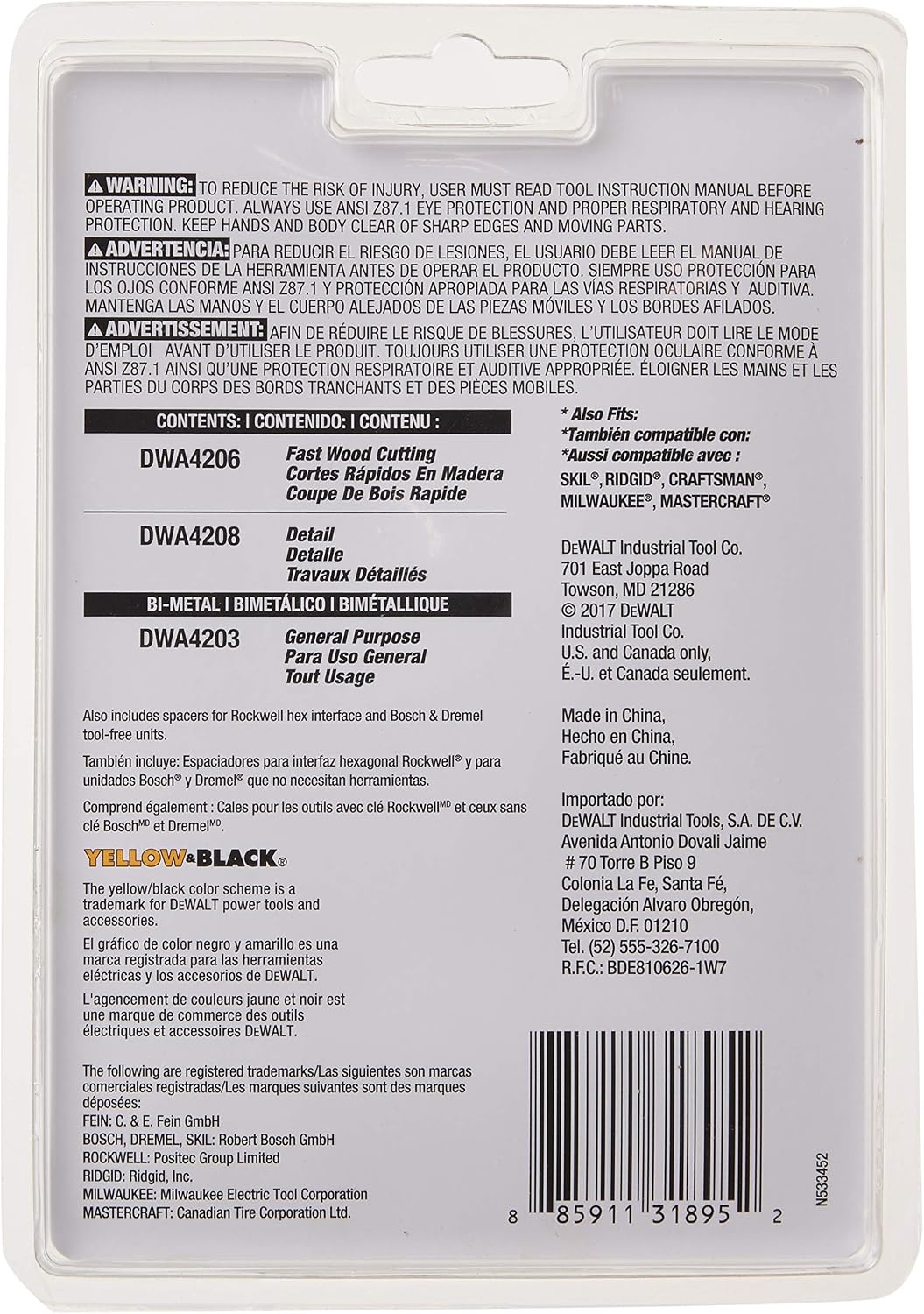 image:imageDEWALT Dwa4215 Oscillating 3Piece