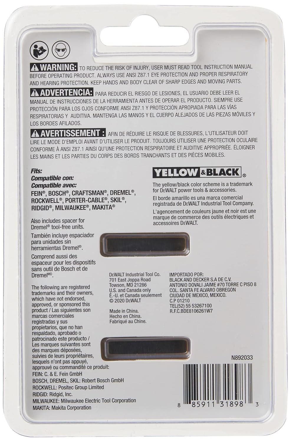 image:imageDEWALT Oscillating Tool Blade Flexible Scraper DWA4218One Size Pack of 5