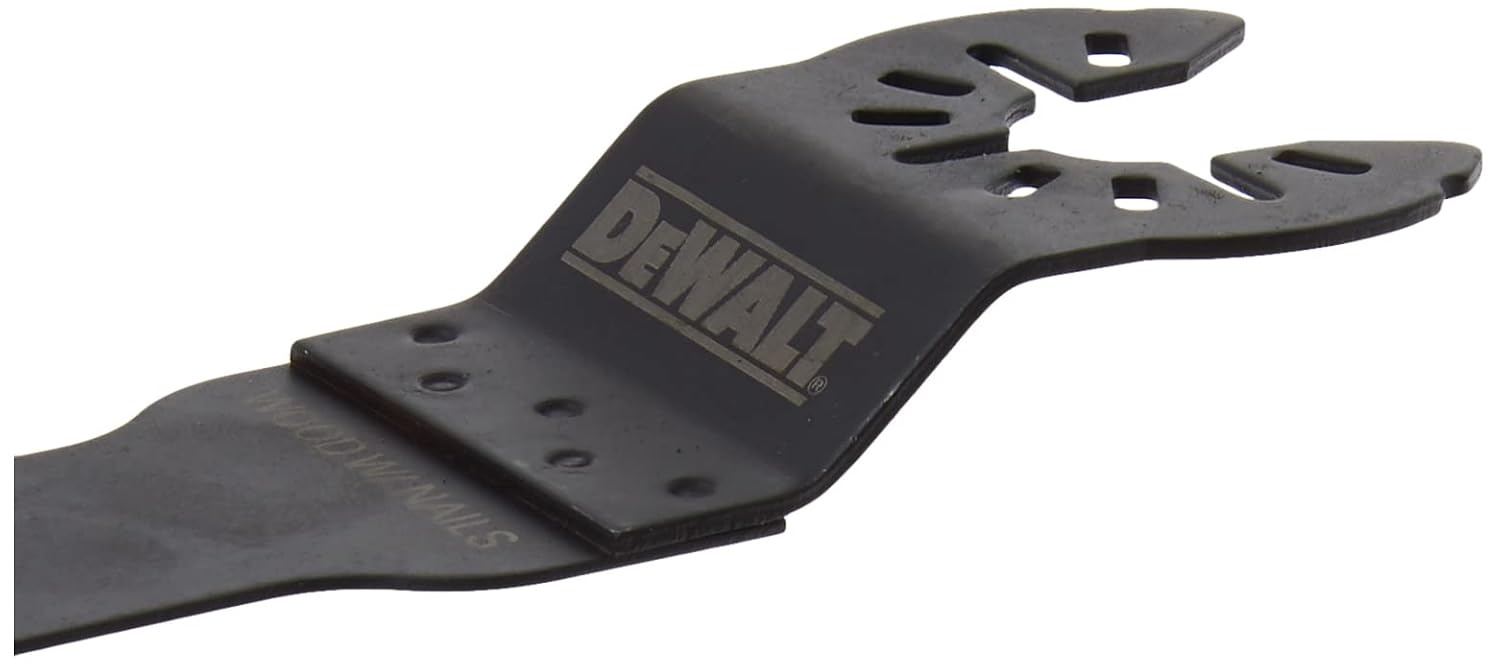 image:imageDEWALT Oscillating Tool Blade for Wood with Nails Wide Titanium Nitride Coated DWA4204 BlackOne Size Pack of 5