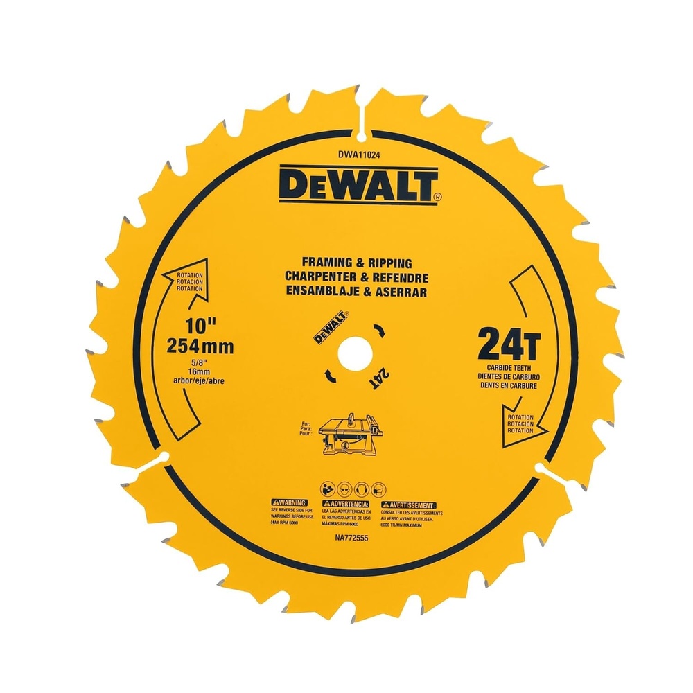 image:imageDEWALT 10 in 40T  60T General Purpose Combo Pack DWA110CMB10  24 Teeth