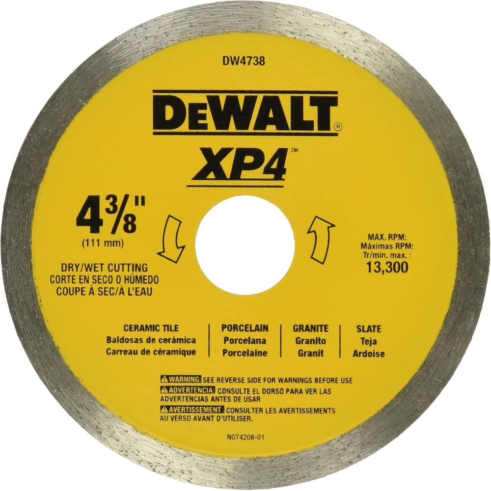 image:imageDEWALT 438Inch Tile Blade WetDry DW4738