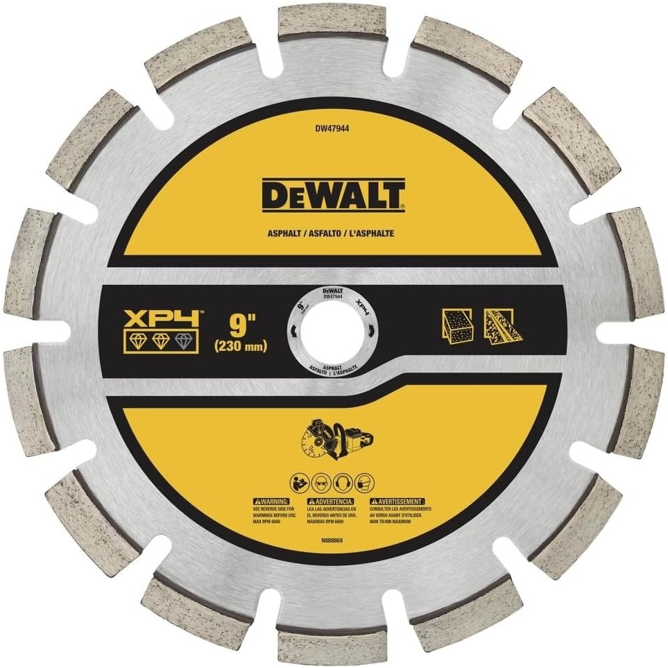 image:imageDEWALT 9Inch Asphalt and Concrete Cutting Saw Blade DW47944