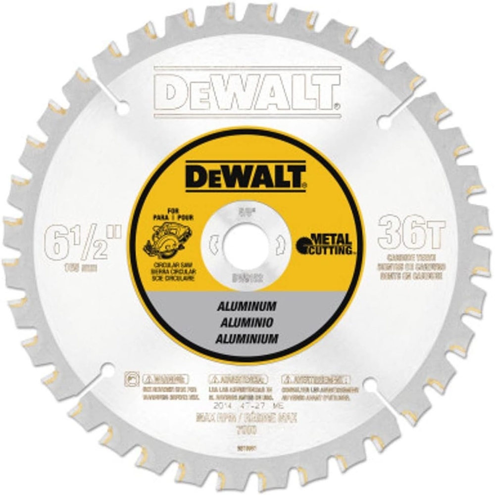 image:imageDEWALT Circular Saw Blade 6 12 Inch 36 Tooth Aluminum Cutting DW9152