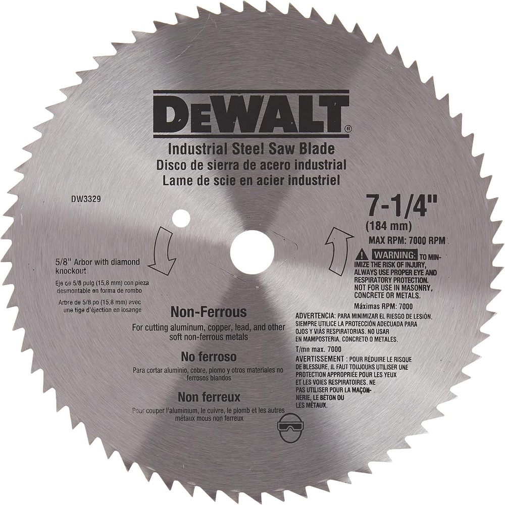 image:imageDEWALT Circular Saw Blade 7 14 Inch 68 Tooth Metal Cutting DW33291