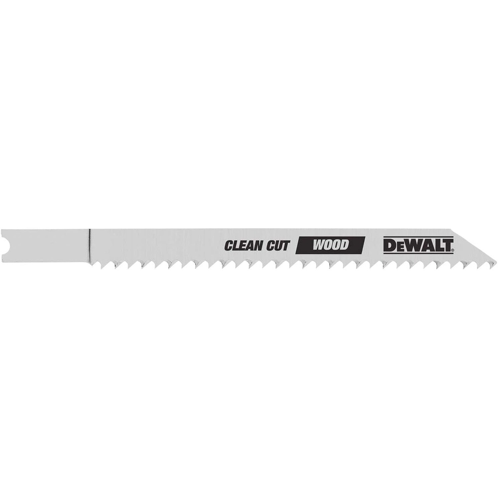 image:imageDEWALT DW3710H2 4Inch 10TPI Fine Smooth High UShank Woodcutting Jig Saw Blade 2Pack