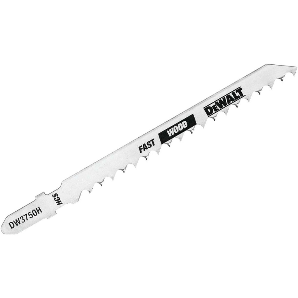 image:imageDEWALT DW3750H 4Inch 6 TPI Fast Wood Cut HCS TShank Jig Saw Blade 5PackSilver