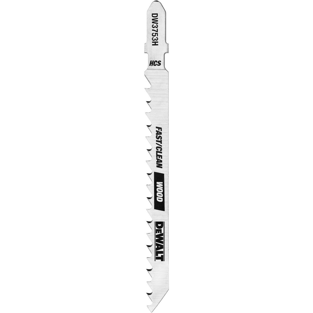 image:imageDEWALT DW3753H 4Inch 6 TPI Fast Clean Cut Wood High Carbon Steel TShank Jig Saw Blade 5PackSteel