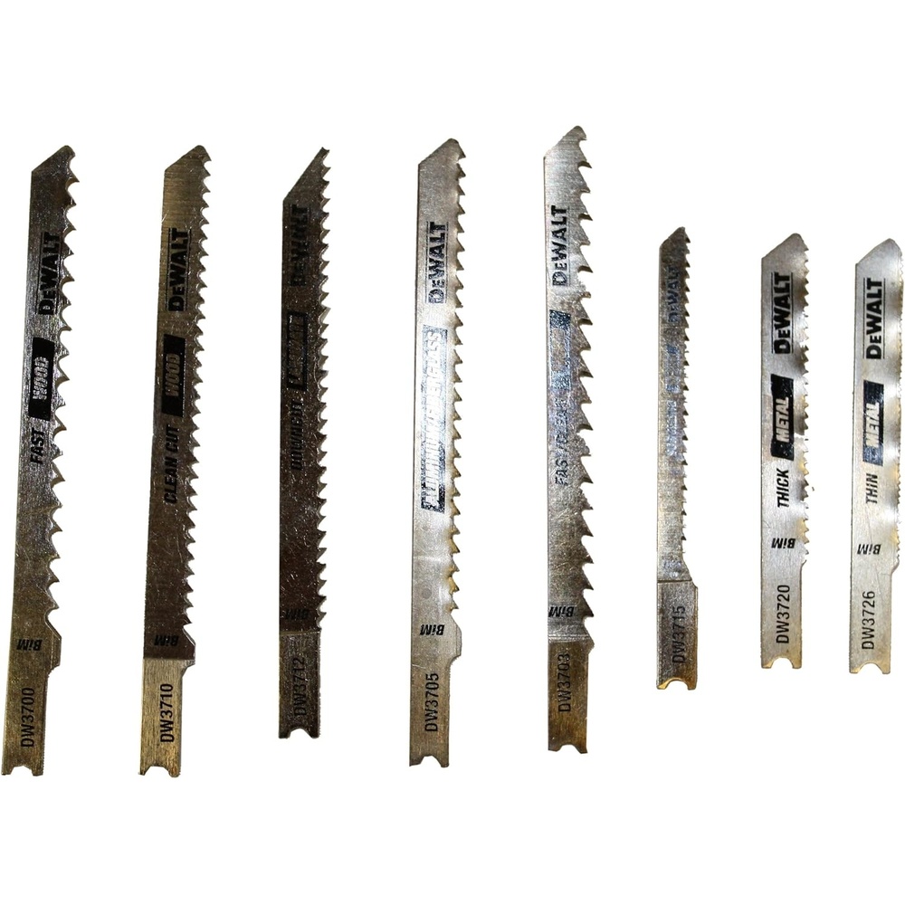 image:imageDEWALT DW3790 8 Piece UShank Jig Saw Blade Set