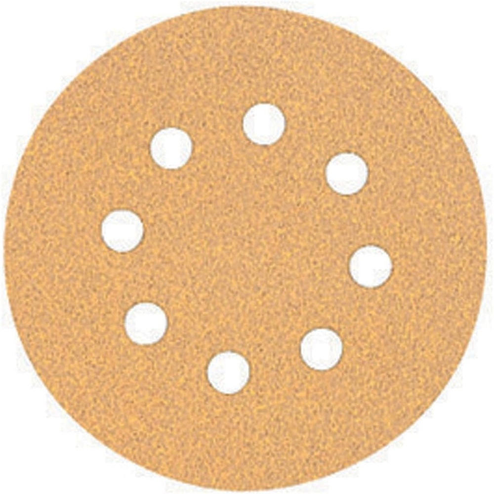image:imageDEWALT DW4309 5Inch 8 Hole 80 Grit Hook and LoopRandom Orbit Sandpaper 25Pack150G  5Pack