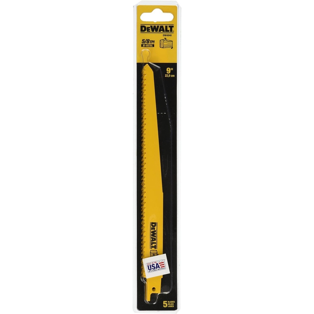 image:imageDEWALT DW48042 12Inch 6 TPI Taper Back BiMetal Reciprocating Saw Blade 2Pack9 inch