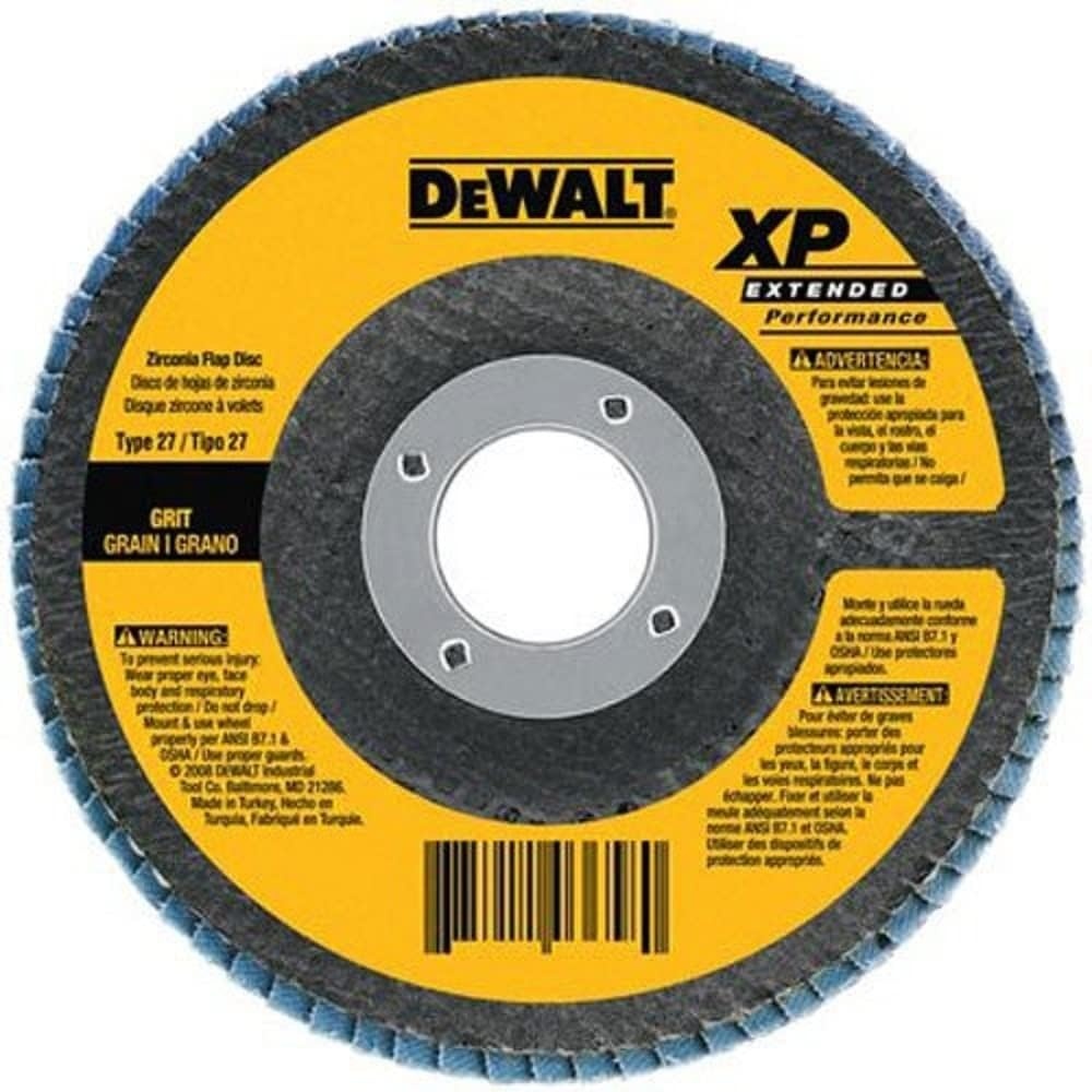 image:imageDEWALT DW8329 7Inch by 58Inch11 60 Grit Zirconia Angle Grinder Flap Disc80G 58Inch Hub