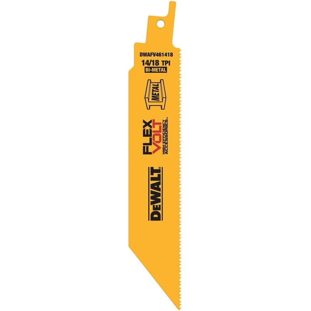 image:imageDEWALT DWAFV481418 FLEXVOLT 1418 TPI Metal Recip Saw Blade 5 Pack 8