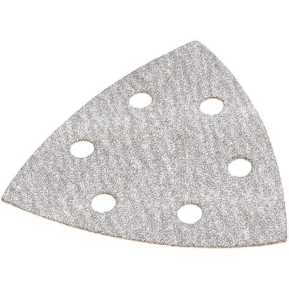 image:imageDEWALT DWASPTRI12 Hook and Loop Triangle 120 Grit Sandpaper 12Pack Black80G  12Pack