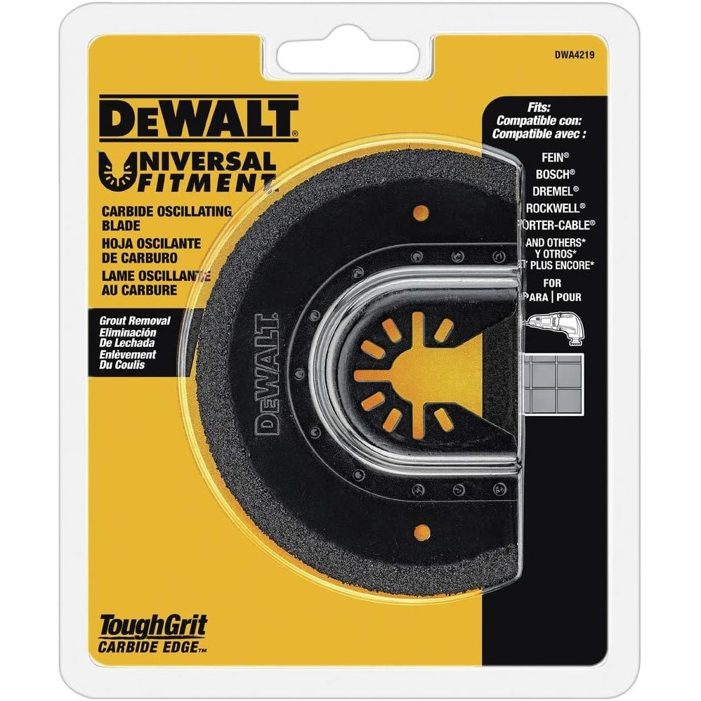 image:imageDEWALT Dwa4219 Oscillating Carbide Grout Removal Blade