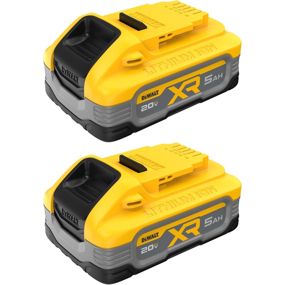 image:imageDEWALT Powerstack 20V MAX Battery Rechargeable 5Ah Lithium Ion 2Pack DCBP520220V MAX XR POWERSTACK