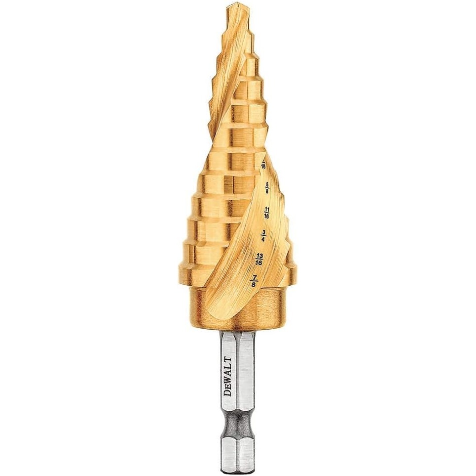 image:imageDEWALT Step Drill Bit Set 78Inch to 118Inch DWA1789IR316  78 Pack of 1