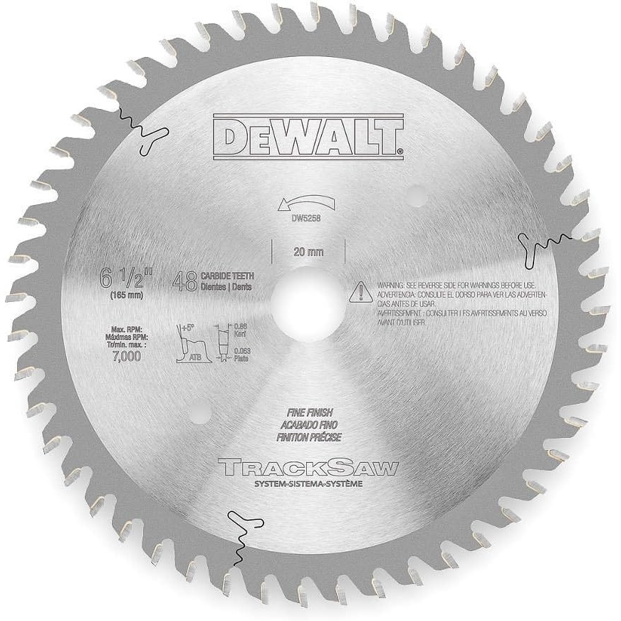 image:imageDEWALT Tracksaw Blade Ultra Fine Finishing 48Tooth 612Inch DW5258