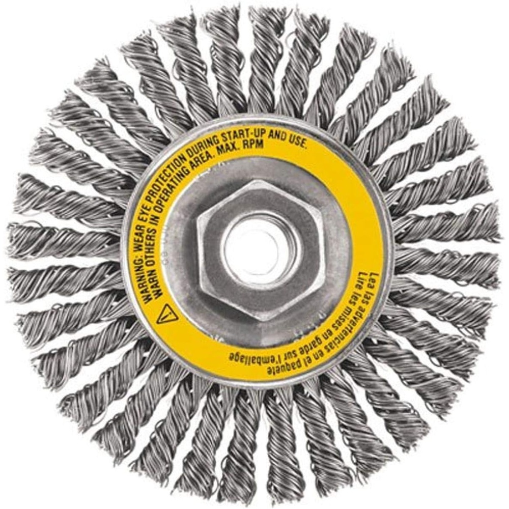 image:imageDEWALT Wire Wheel Stainless Stringer Bead  4Inch x 58Inch 11 HP 020Inch DW492044Inch Pack of 5