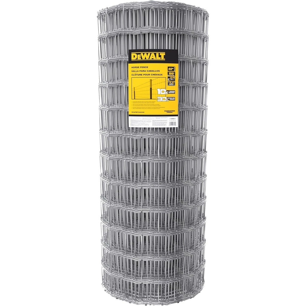 image:imageDeWALT  Horse Fence  48 in x 100 ft 125Gauge Galvanized Steel  for Horse Enclosures  Pasture Fencing  Farm and Property Protection48 in x 100 ft
