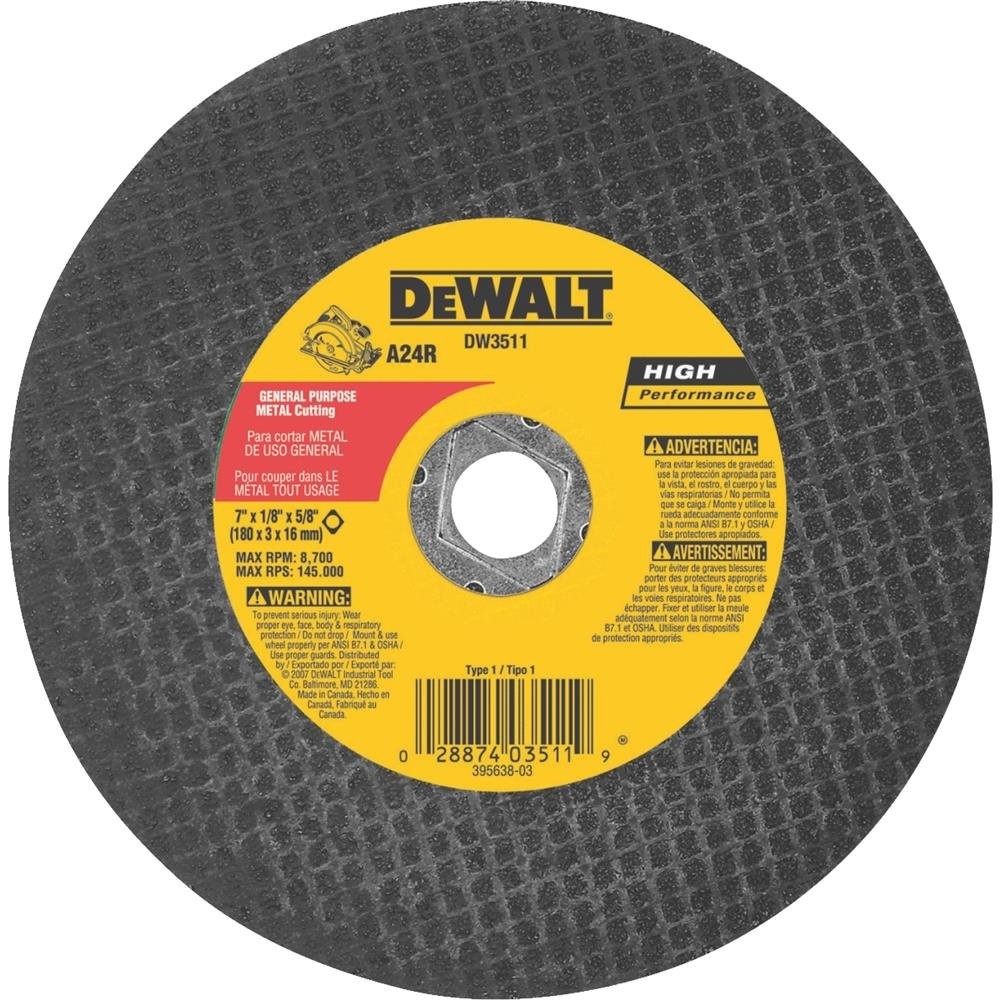 image:imageDeWalt DW3511 7Inch X 18Inch Metal Abrasive Blade1 Count Pack of 1