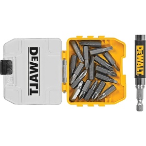 DEWALT 18 pc. Compact Magnetic Drive Guide Set, Yellow (DWAF2058CS)(One Size)