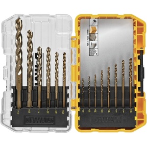 DEWALT Cobalt Alloy Steel Drill Bit Set with Pilot Point, 14-Piece (DWA1240)((Pack of 5))