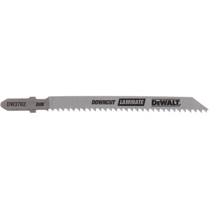 DEWALT DW3762H 4″ 10TPI Laminate Down Cutting HSC T-Shank Jig Saw Blade, Pack of 5(Bi-Metal)