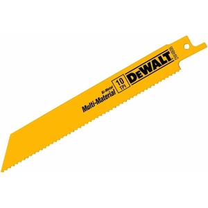 DEWALT Reciprocating Saw Blades, Straight Back, 12-Inch, 14 TPI, 5-Pack (DW4838)(6″ 10 TPI  2-Pack)