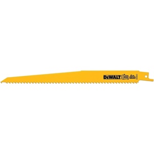DEWALT Reciprocating Saw Blades, Tapered Back, Bi-Metal, 9-Inch 6-TPI, 5-Pack (DW4803)(5-pack)