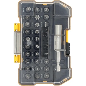 DEWALT Security Bit Set, 31-Piece Screwdriver Bit Set with Case, Universal 1/4 In Hex, Includeds Magnetic Bit Holder (DWAX200)(One Size (Pack of 5))