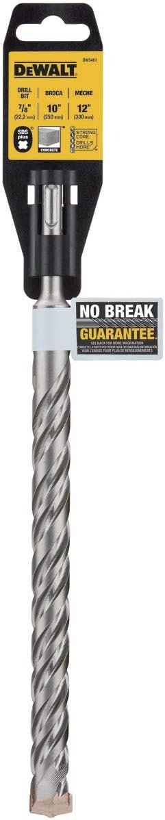 image:imageDEWALT DW5461 78Inch by 10Inch by 12Inch ROCK CARBIDE SDS Plus Hammer BitOne Size