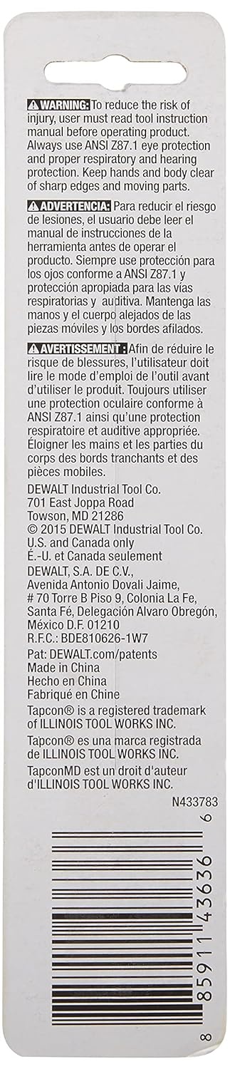 image:imageDEWALT DWA5102 Impact Ready Masonry Bit 14 x 4 x 6Multi
