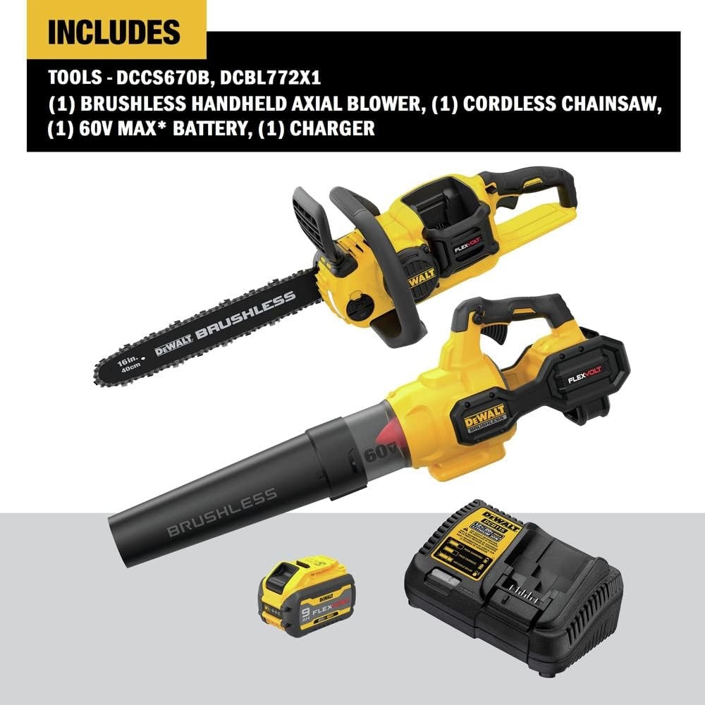 image:imageDewalt Blower AXIAL BRUSHLESS 600 CFM DCBL772X1w Chainsaw