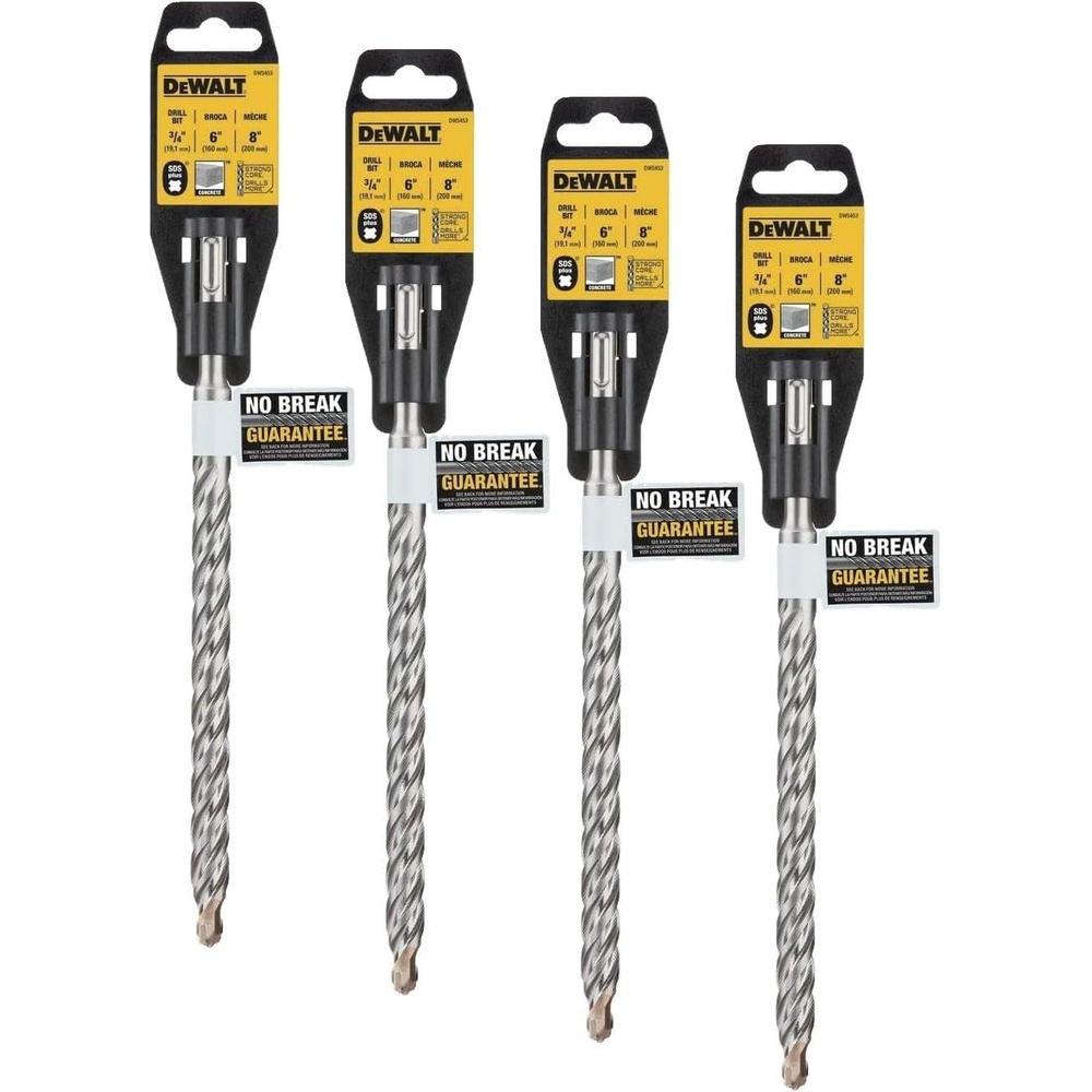 image:imageDEWALT DW5453 Hammer Bit SilverOne Size Pack of 4